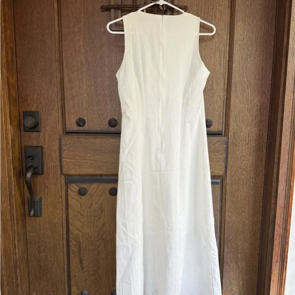 Zara Off White Sleeveless Midi Dress a use XS, M, L - Picture 8 of 8